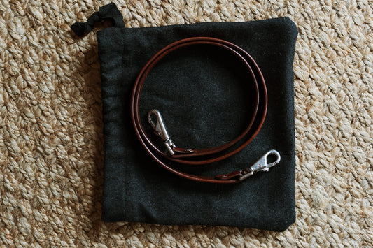 Leather Camera Strap - Short Hand Held Strap