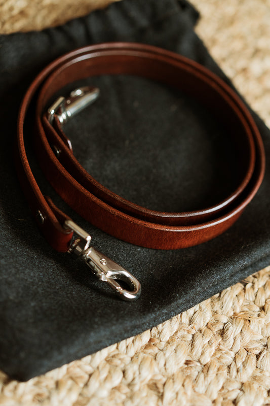 Leather Camera Strap - Short Hand Held Strap